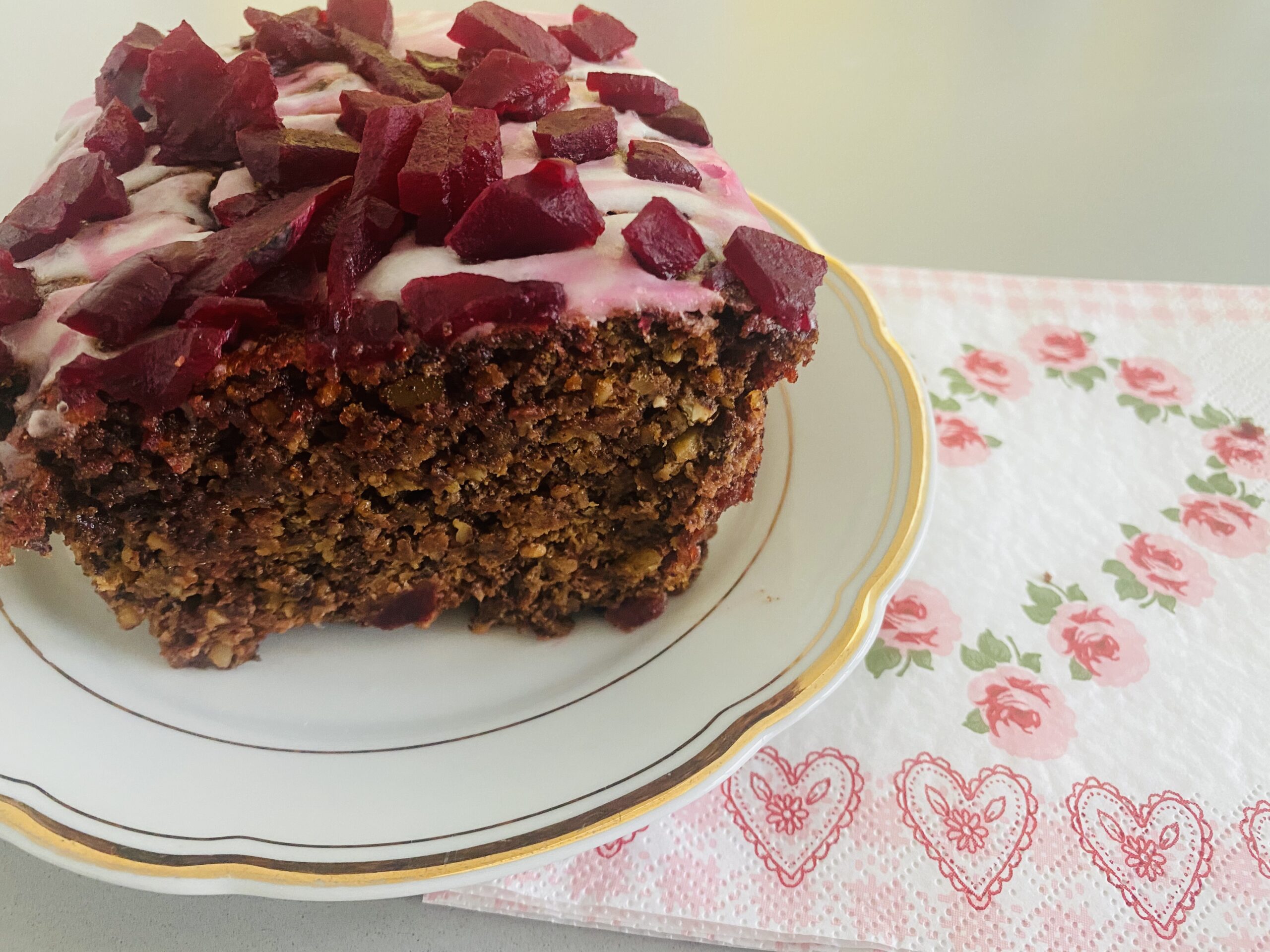 Schoko-Mandel-Rüben-Kuchen