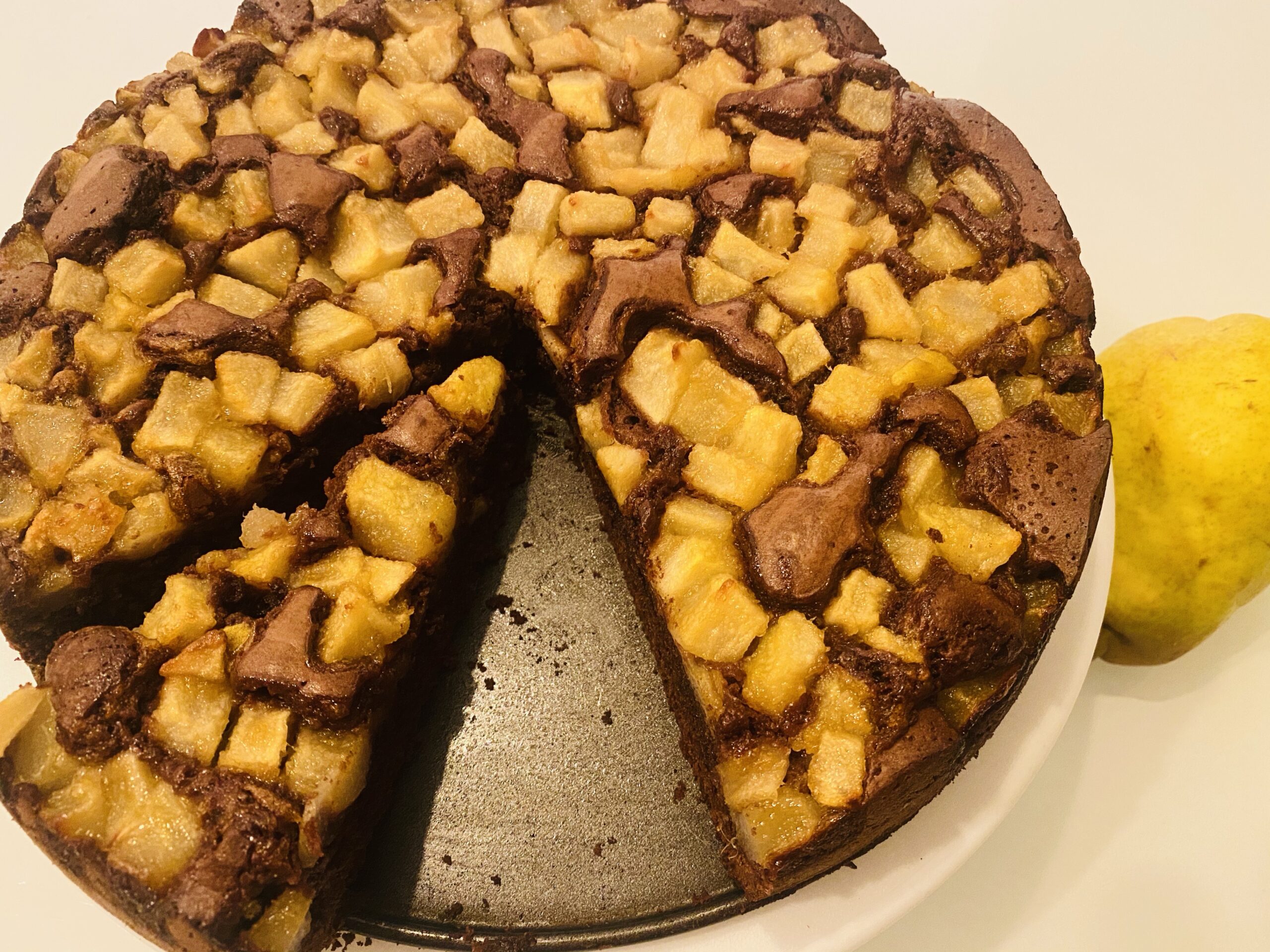 Schoko Birnen Kuchen