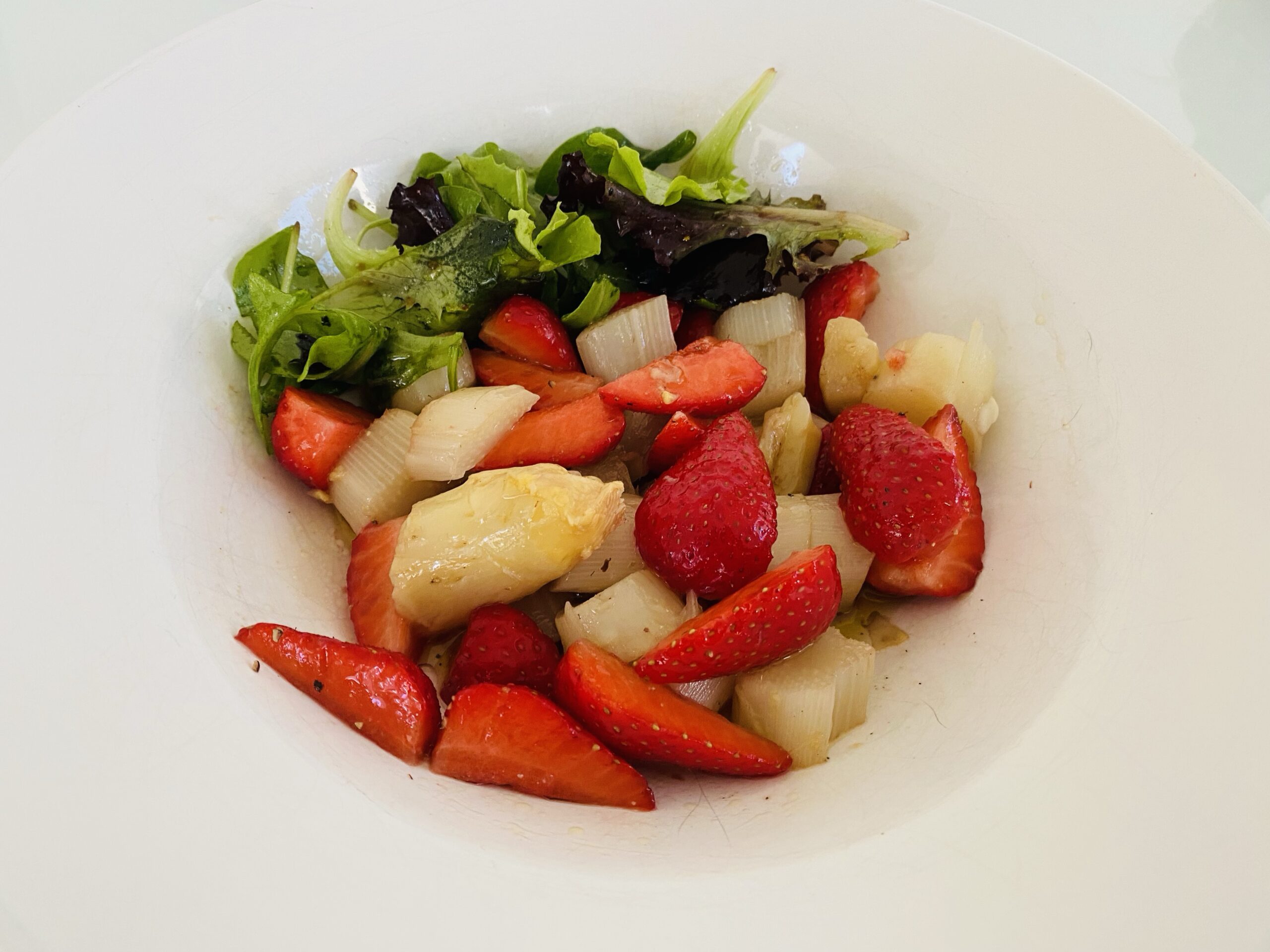 Spargel Erdbeer Salat